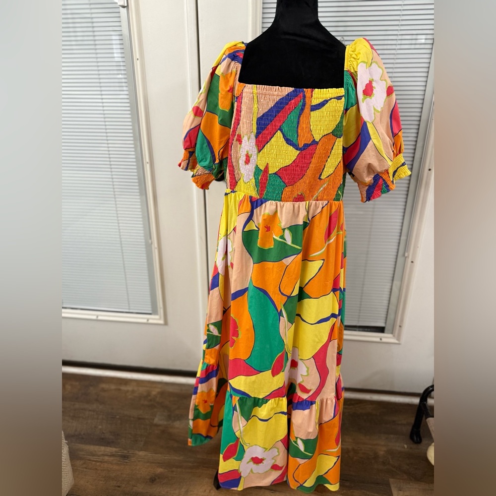 Easel Colorful Floral Maxi Dress